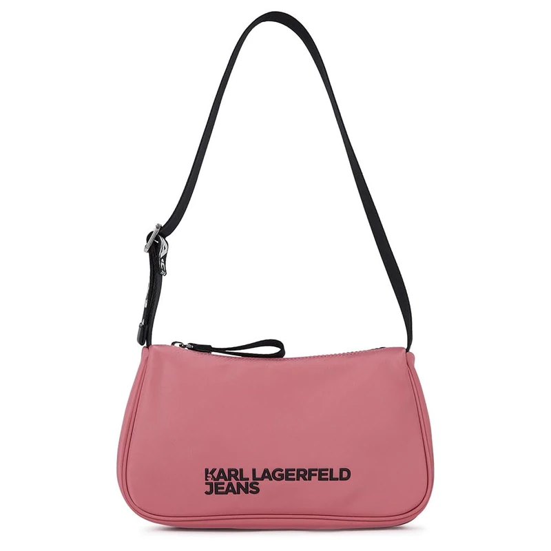 KARL LAGERFELD JEANS, Women's, Essential Nylon Shoulder Bag, Pink, One size