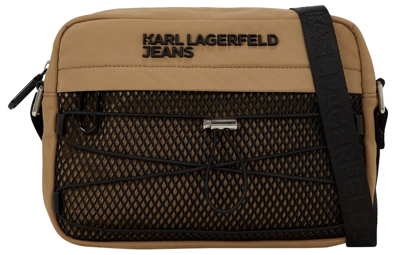 KARL LAGERFELD JEANS, Men's, Utility String Crossbody, Brown, One size