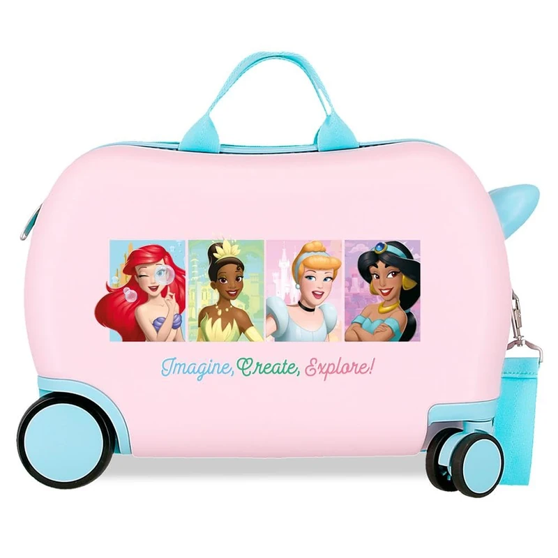 Disney Joumma Princess Children's Suitcase Pink 45 x 31 x 20 cm Rigid 1.8 kg Combination Lock Side ABS 1.8 kg 27.9L Hand Luggage, Pink, One Size, Children's Suitcase