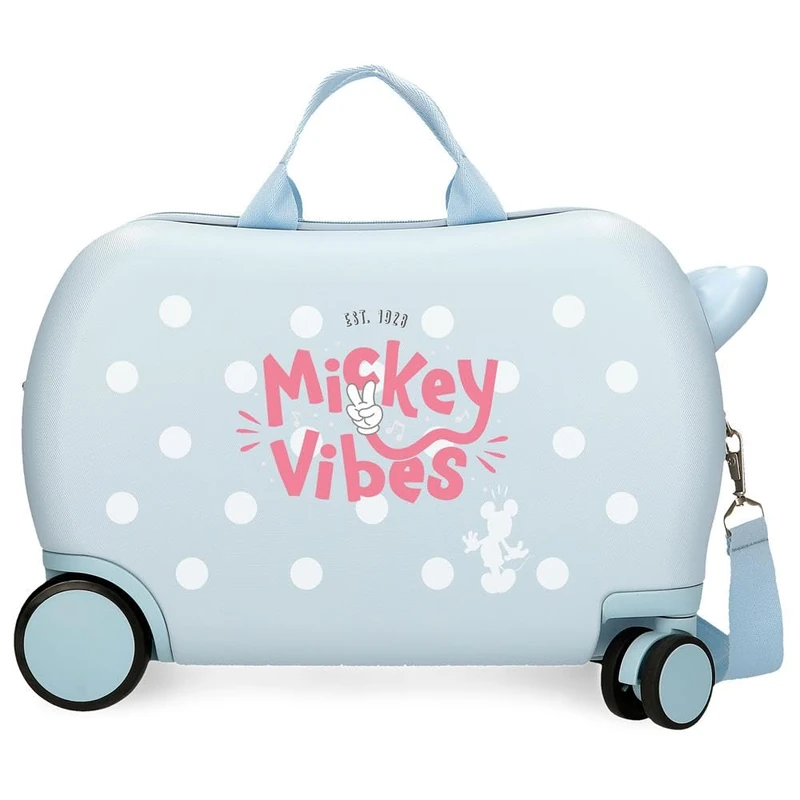 Disney Joumma Mickey Vibes Children's Suitcase Blue 45 x 31 x 20 cm Rigid 1.8 kg Combination Lock Side ABS 1.8 kg 27.9L Hand Luggage, Blue, One Size, Children's Suitcase