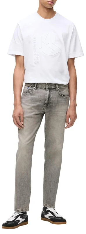 KARL LAGERFELD JEANS Men Tapered Denim Washed Grey 2930