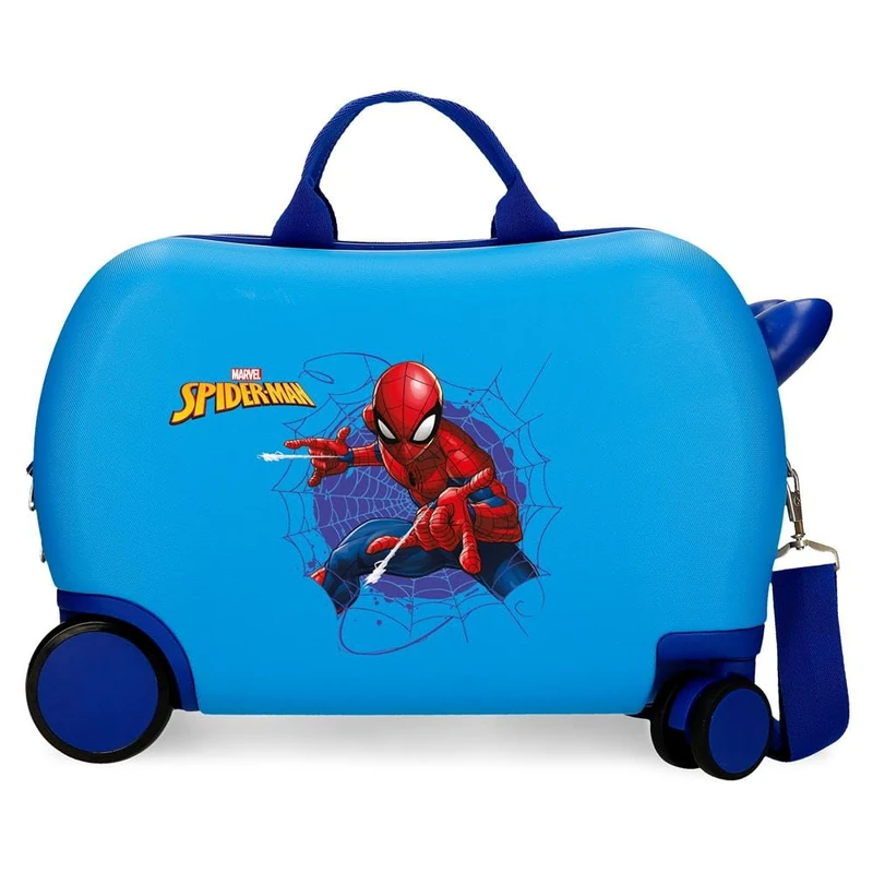 Joumma Marvel Spiderman Action Children's Suitcase Blue 45 x 31 x 20 cm Rigid 1.8 kg Combination Lock Side ABS 1.8 kg 27.9L Hand Luggage, Blue, One Size, Children's Suitcase