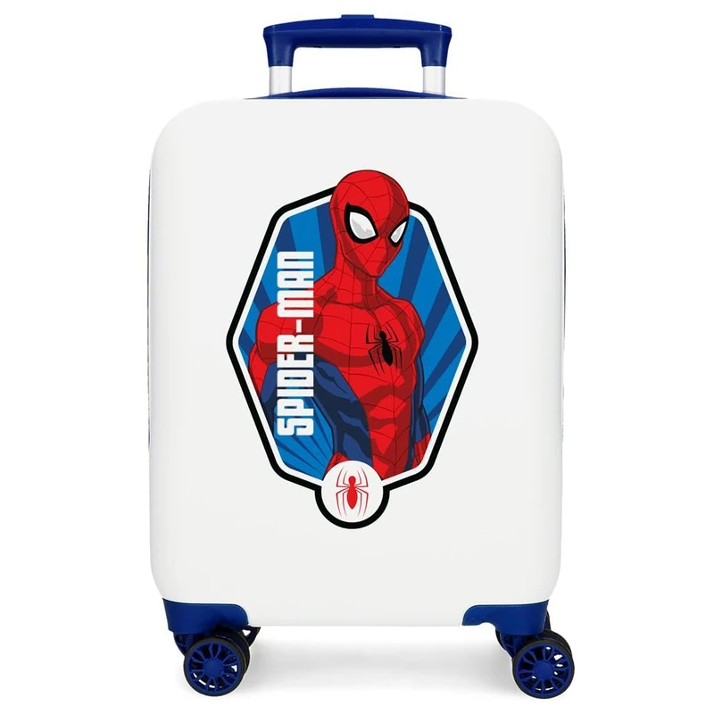 Joumma Marvel Spiderman Geo Cabin Suitcase White 33 x 50 x 20 cm Rigid 2 kg Combination Lock Side ABS 2 kg 33L Hand Luggage, White, One Size, Cabin Suitcase