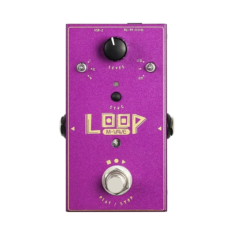 M-Vave LoopII - Guitar Effects Pedals, 11 min loop, Wav import/export, USB