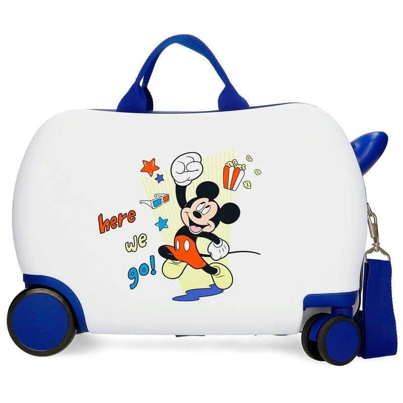 Disney Joumma Mickey & Minnie Children's Suitcase Multicolour 45 x 31 x 20 cm Hard 1.8 kg Combination Lock Side ABS 1.8 kg 27.9L Hand Luggage, Multicoloured, One Size, Children's Suitcase