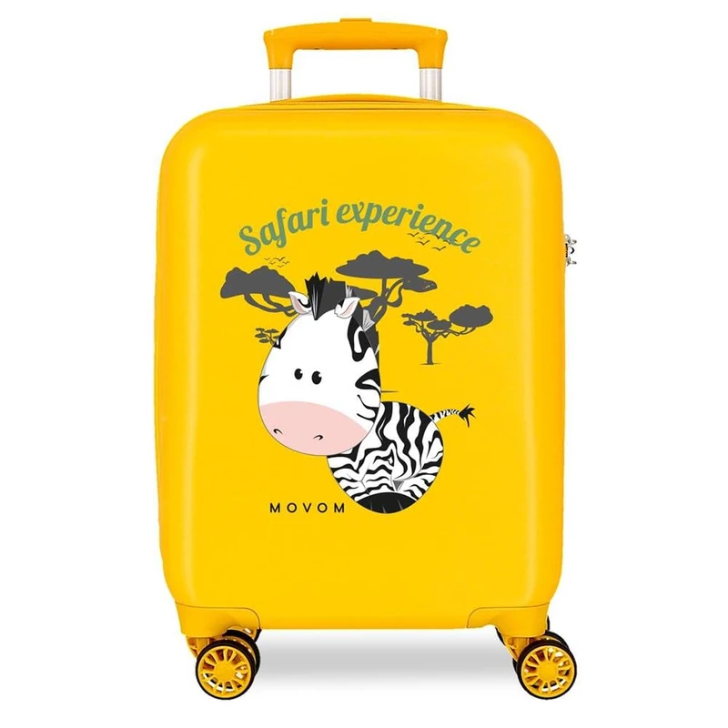 Movom Adventures Cabin Suitcase Yellow 33x50x20cm Rigid 2kg Combination Lock Side ABS 2kg 33L Hand Luggage, Lemon Tree, One Size, Cabin Suitcase