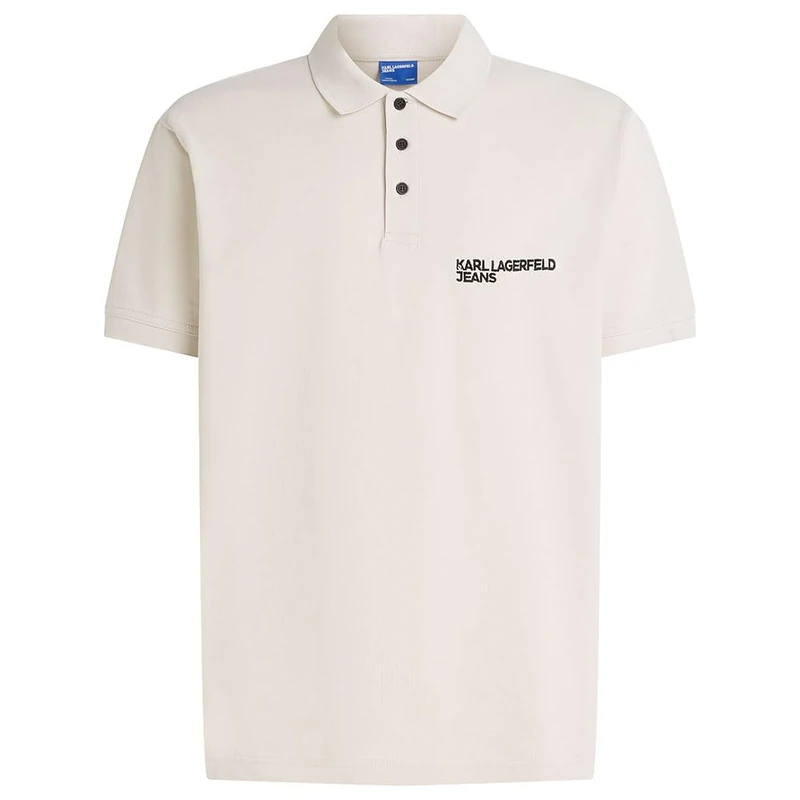 KARL LAGERFELD JEANS, Men's, Regular Pique Polo, Regular Fit, Beige, XL