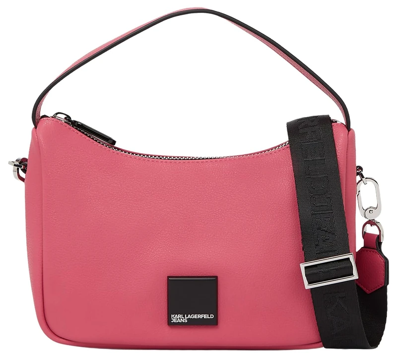 KARL LAGERFELD JEANS, Women's, Box Logo Soft Mini Hobo, Pink, One size