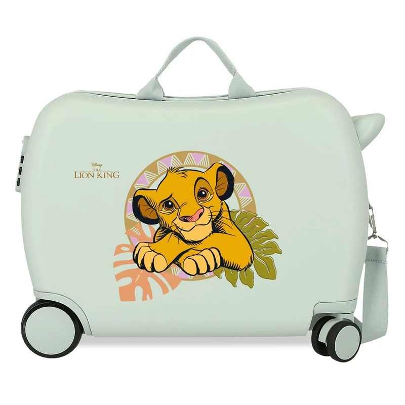 Joumma Disney The Lion King Children's Suitcase Green 50 x 38 x 20 cm Rigid 1.8 kg Combination Lock Side ABS 1.8 kg 38L Hand Luggage, Green, One Size, Children's Suitcase