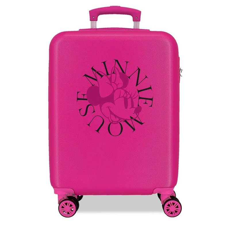 Disney oumma Minnie Line Cabin Suitcase Pink 38 x 55 x 20 cm Rigid 2 kg Combination Lock Side ABS 2 kg 35L Hand Luggage, Pink, One Size, Cabin Suitcase