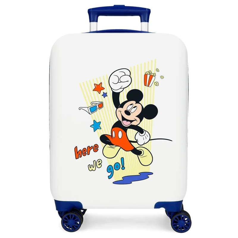 Disney Joumma Mickey & Minnie Cabin Suitcase Multicolor 33 x 50 x 20 cm Rigid 2 kg Combination Lock Side ABS 2 kg 33L Hand Luggage, Multicoloured, One Size, Cabin Suitcase