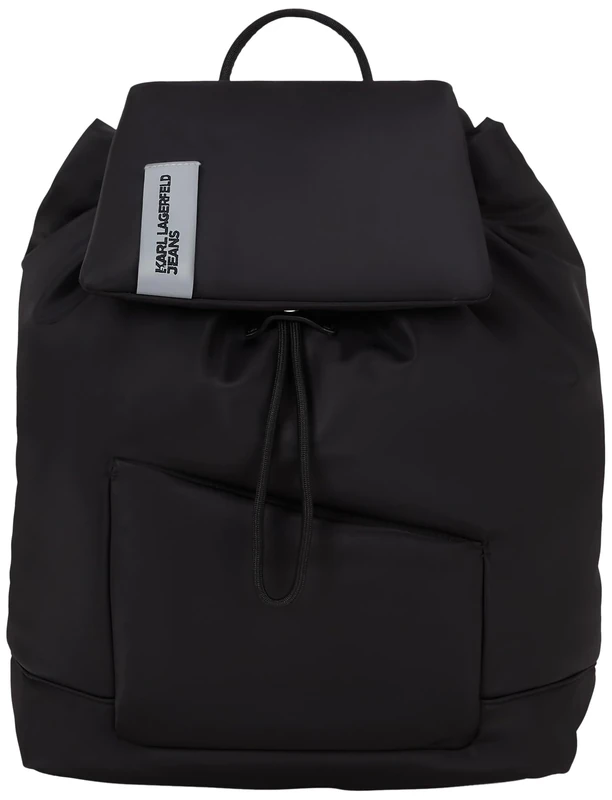KARL LAGERFELD JEANS, Women's, Padded Nylon Backpack, Black, One size