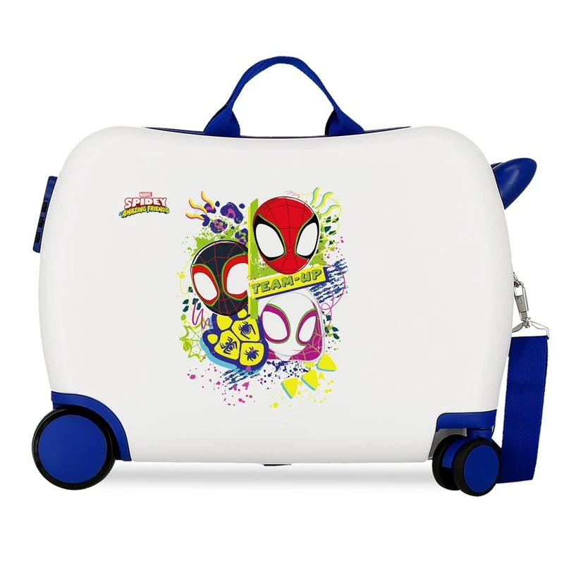 Joumma marvel Team Spidey Children's Suitcase White 50 x 38 x 20 cm Rigid 1.8 kg Combination Lock Side ABS 1.8 kg 38L Hand Luggage, White, One Size, Children's Suitcase