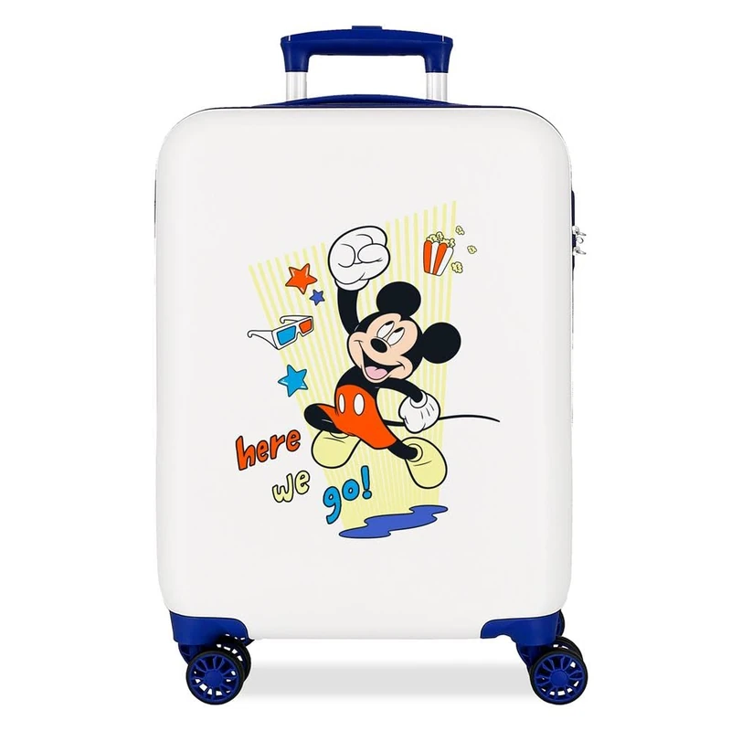 Disney Joumma Mickey & Minnie Cabin Suitcase Multicolor 38 x 55 x 20 cm Rigid 2 kg Combination Lock Side ABS 2 kg 35L Hand Luggage, Multicoloured, One Size, Cabin Suitcase