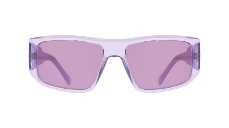 DKNY Women's Sunglasses DK555S - Crystal Lilac with Lilac Flash Lens