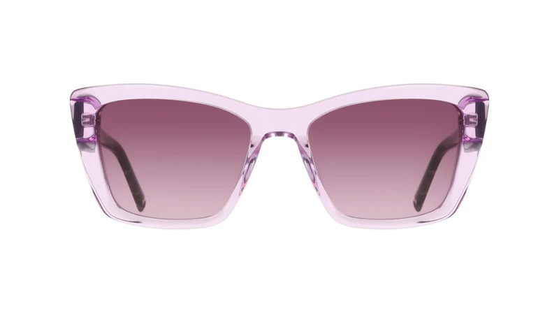 DKNY Women's DK554S Sunglasses, Crystal Lilac, 54