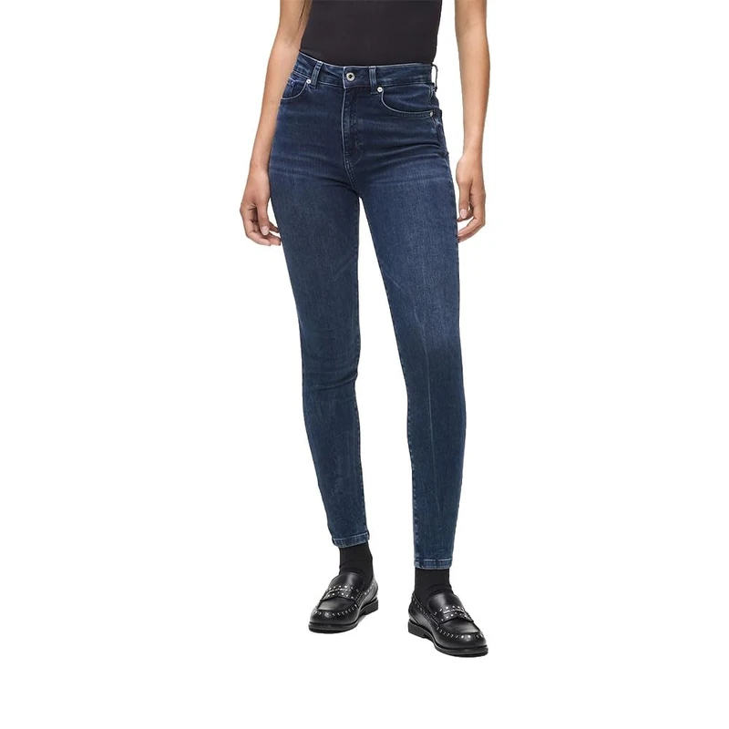 KARL LAGERFELD JEANS, Women's, High Rise Skinny Denim, Skinny Leg, Blue, 2932