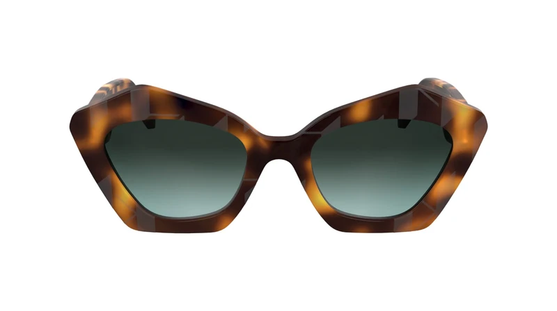 KARL LAGERFELD Women's Sunglasses KL6199S - Dark Tortoise with Gradient Green Lens
