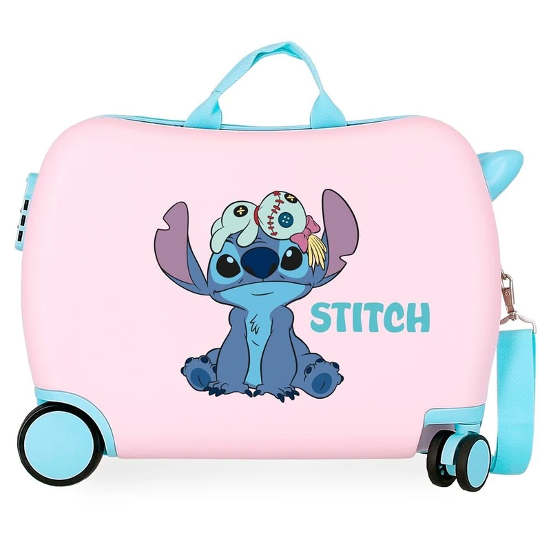 Disney Joumma Stitch Children's Suitcase Pink 50 x 38 x 20 cm Rigid 1.8 kg Combination Lock Side ABS 1.8 kg 38L Hand Luggage, Pink, One Size, Children's Suitcase