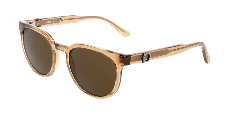 FERRAGAMO Eyeglasses Sf2059se - Transparent Sand 53 Bridge: 20