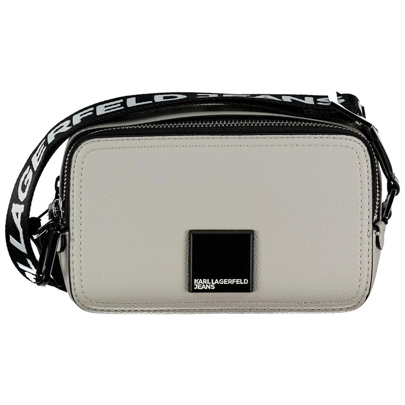 KARL LAGERFELD JEANS, Women's, Box Logo Camera Bag, Beige, One size