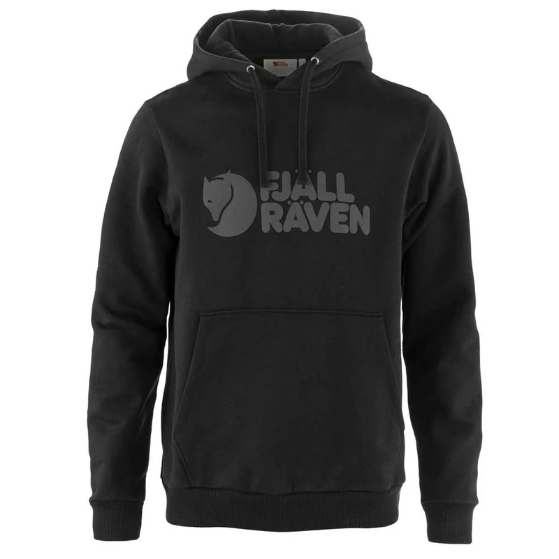 FJALLRAVEN Fjällräven Logo Hoodie M Black - Image 1