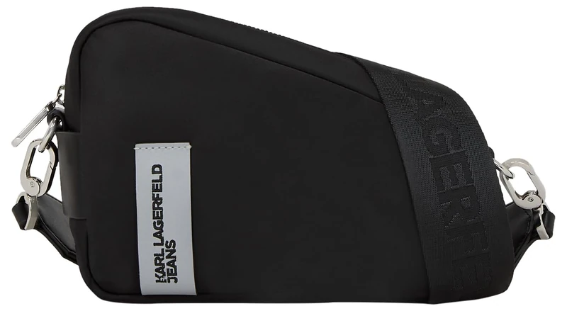 KARL LAGERFELD JEANS, Women's, Padded Nylon Crossbody, Black, One size