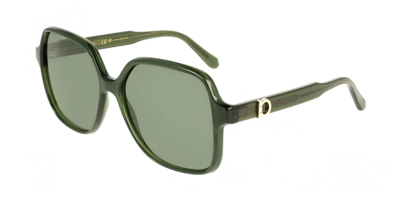 Ferragamo SF2069SE Transparent green 57/15/140 WOMAN Sunglasses