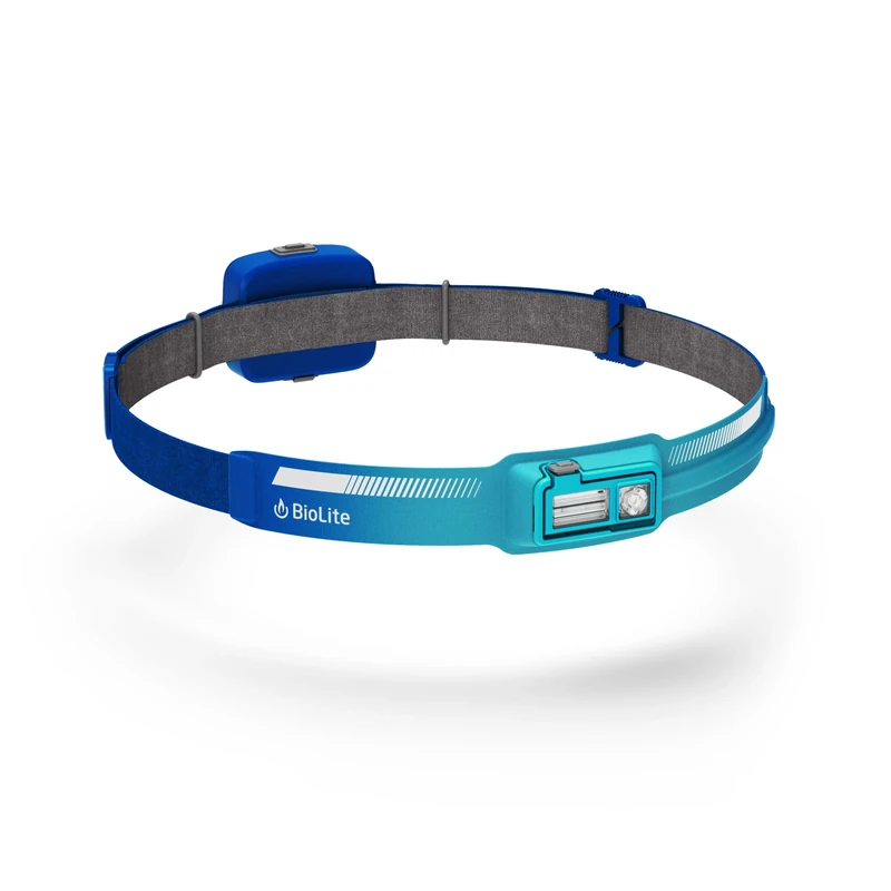 Biolite Headlamp Dash 450 Ultimate Rechargeable Head Light For Runners No Bounce Fit High Performance Illumination Balanced Rear Red Light 3D Slim Fit 78g USBC 450 Lmns IPX4 1000Mah Battery Ocean Teal