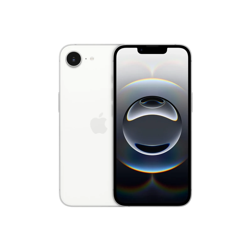 Apple iPhone 16e 128GB: Built for Apple Intelligence, A18 Chip, Supersized Battery Life, 48MP Fusion Camera, 6.1-inch Super Retina XDR Display; White