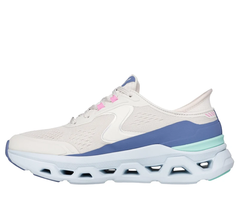 Skechers Women's Glide-Step Atlus Hands Free Slip-ins Sneaker, Ntmt=Natural/Multi, 5.5 UK - Image 1