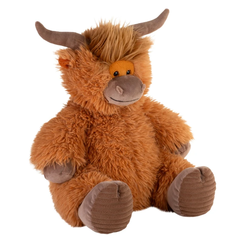 Wild Republic Snuggleluvs, Highland Cow, Weighted Stuffed Animal, 15 inches, Gift for Kids, Plush Toy, Fill is Spun Recycled Water Bottles