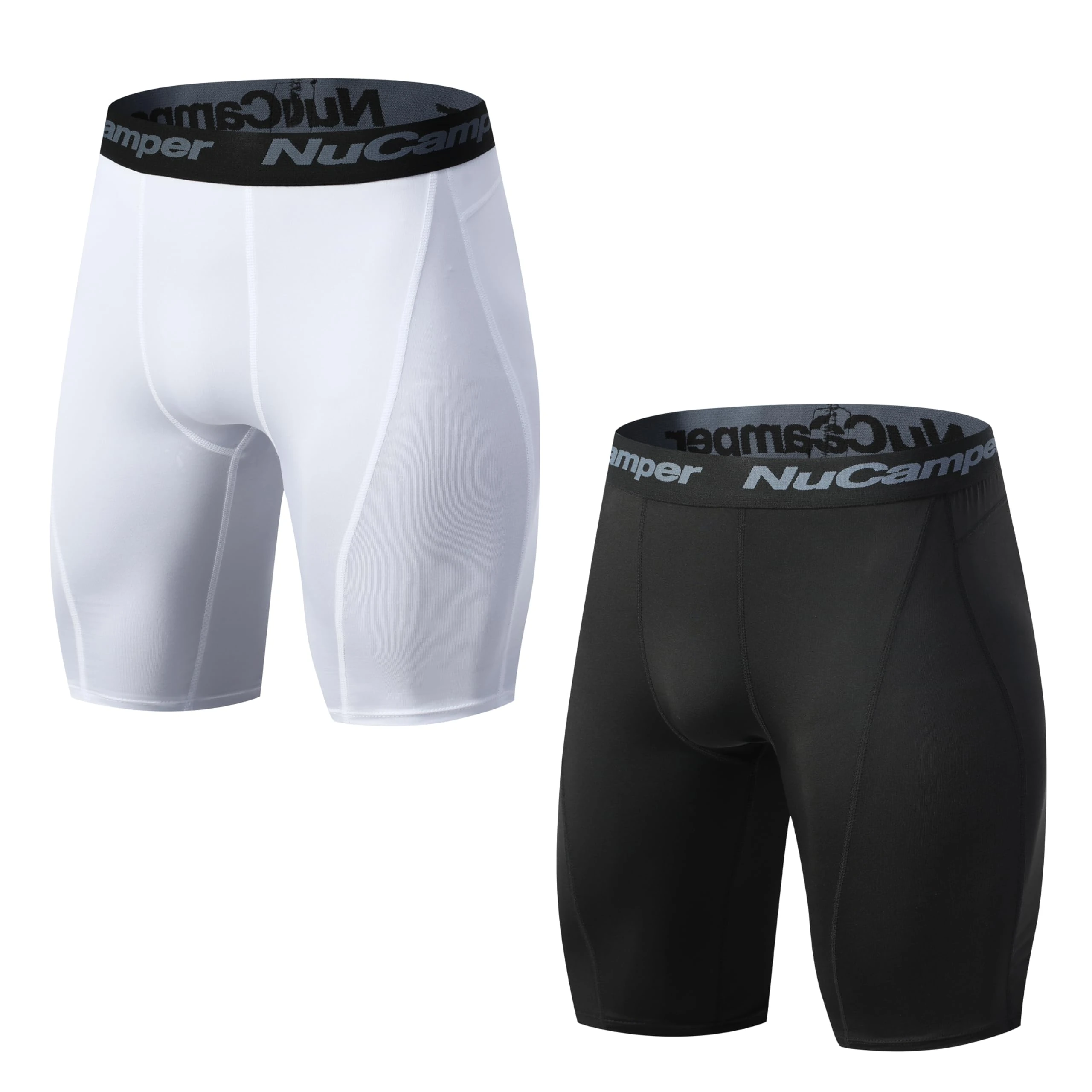 NuCamper Men’s Compression Shorts, Running Base Layer Shorts Mens Quick Dry Tight Dry Sports Shorts, UnderwearShorts for Workout, Cycling, Yoga, Gym