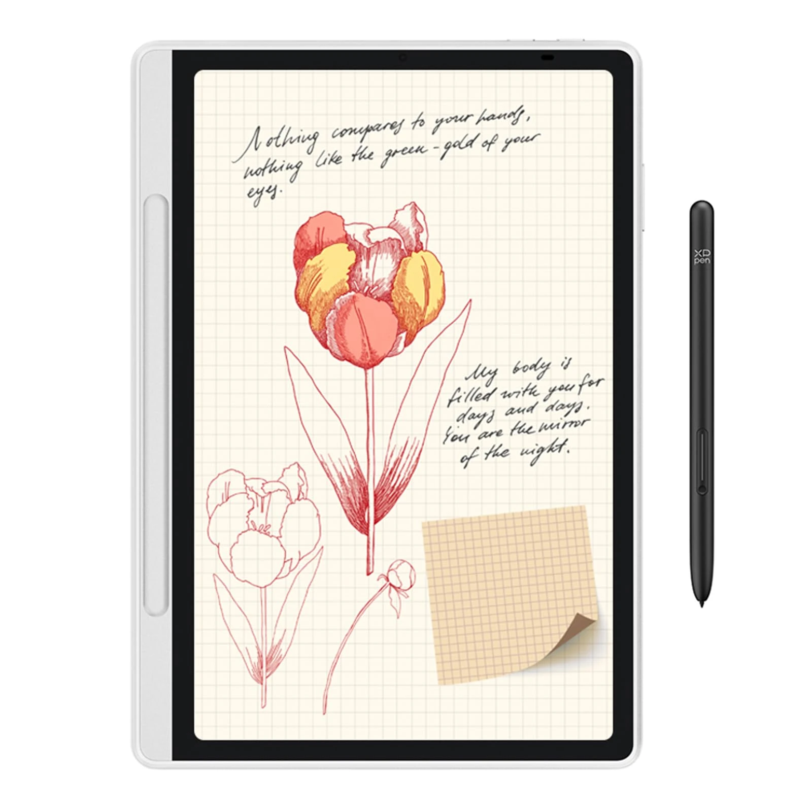 XPPen Magic Note Pad with 10.9" Color Display, 90Hz Refresh Rate, 16.7 Millions Colors, Notebook with 16K Pen Pressure Levels, Ideal for Instant Note-taking, Reading, Document Annotation