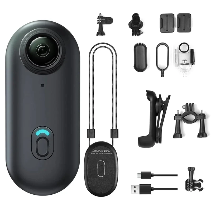 OBEST 1080P Body Camera, 360° Action Camera Magnetic Pocket Thumb Cam, IP68 Waterproof, Mini Action Cam for Recording,Outdoors Activities,Walking(Excluding Memory Card) (BLACK)
