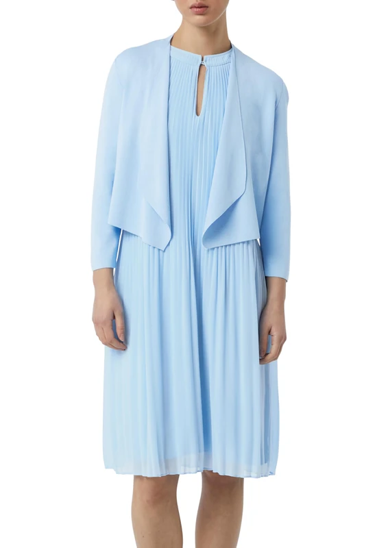 comma Women's 2161971 Cardigan Sweater, lightblue, M