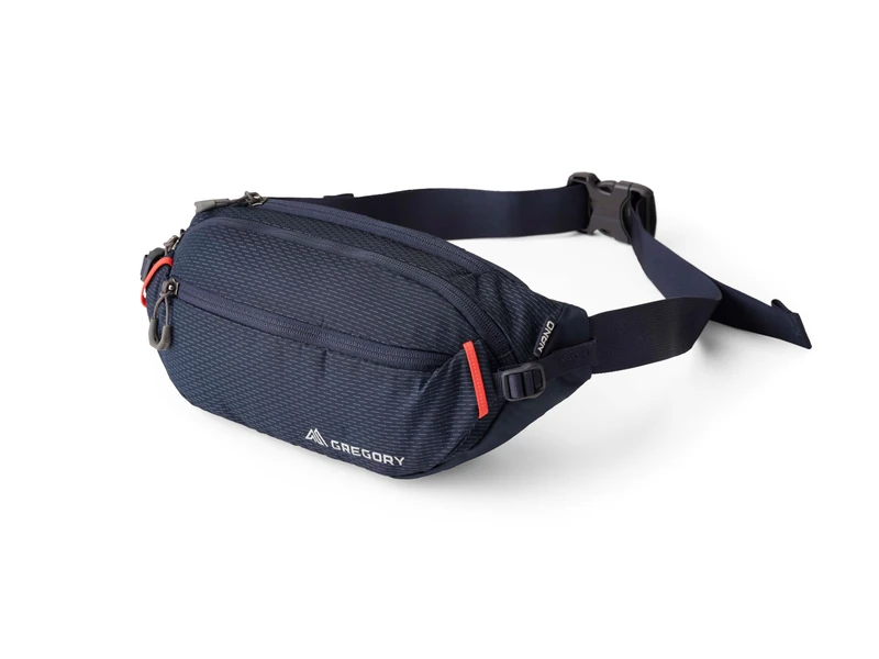 Gregory Essential Hiking - Nano Waistpack, 33 cm, 4 L, 0.18 Kg, Hiking Belt Bag, Multiple zippered pockets, Padded comfortable fit, Blue (Spark Navy)