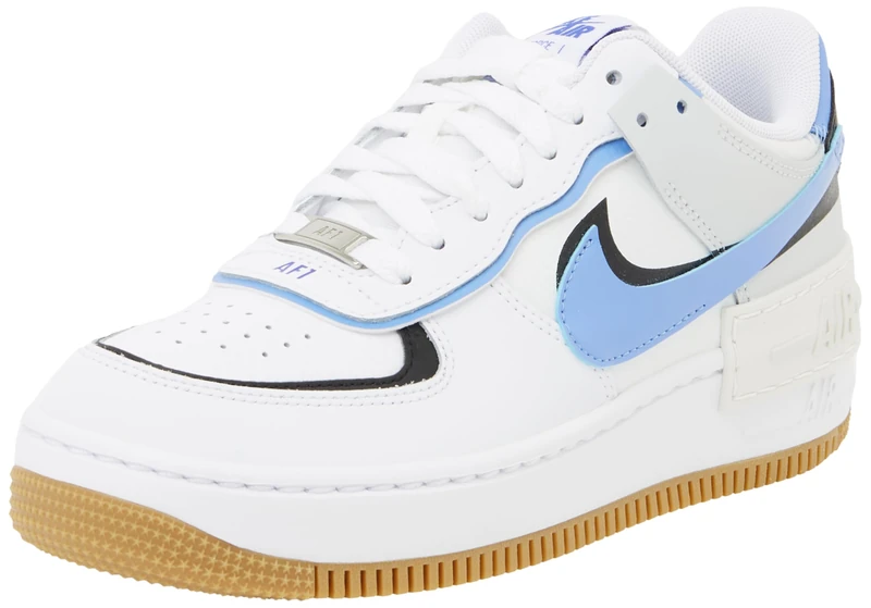 NIKE DZ1847-109 Air Force 1 Shadow Women White/Royal Pulse-Black-Photon DUST UK 9.5