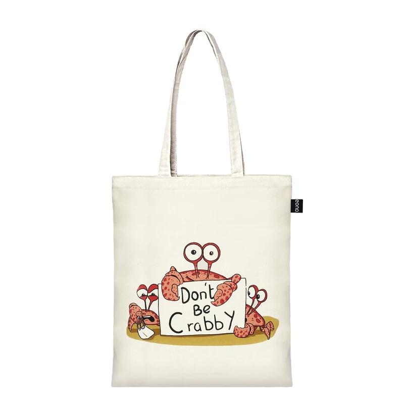 EcoRight 100% Organic Canvas Tote Bag with Zip, Eco-friendly Small Tote Bags for Women for Christmas, Travel, Beach & Shopping(Pack of 10)