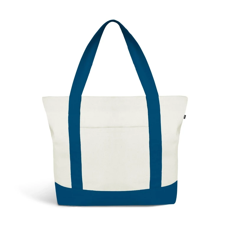 Ecoright Große Canvas Tote Bag Für Frauen Mit Reißverschluss & Innentasche, 100% Bio-baumwolle Reisenthel Shopper(Pack of 5)