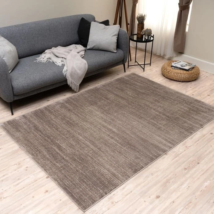 THE RUGS Montana Rug - Modern & Vintage Low Pile Area Rugs Living room, Bedroom, Kitchen, Soft Low Pile, Pet-Friendly, Easy to Clean [Abstract Beige, 200x290 cm]