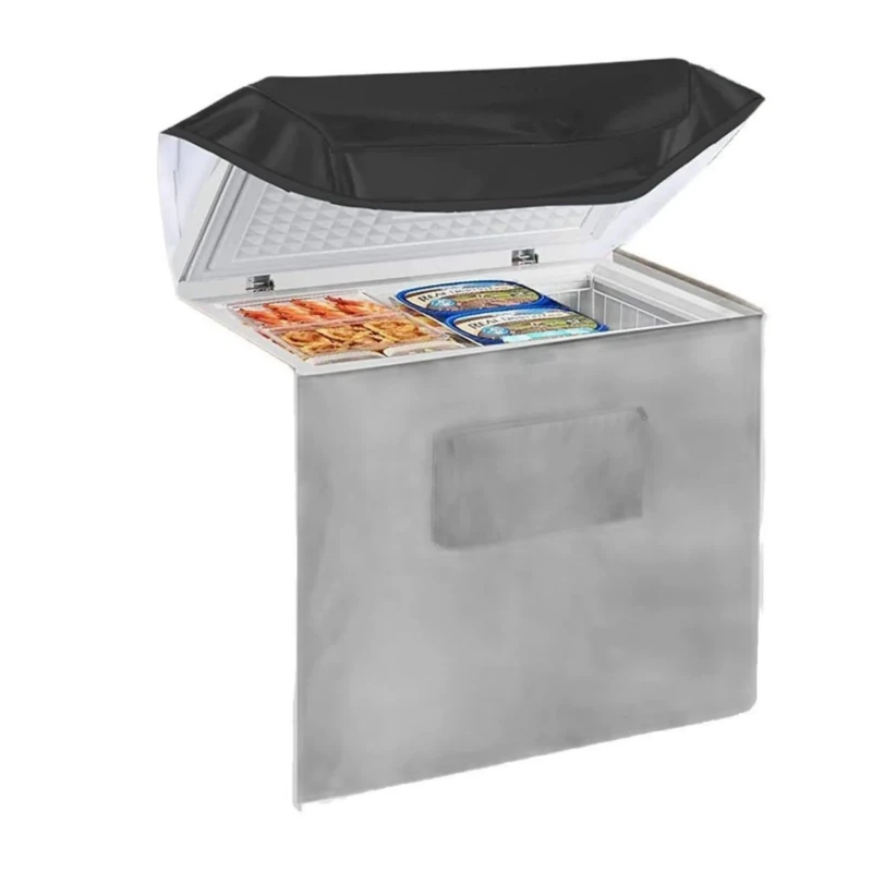 Chest Freezer Cover | Chest Freezer Cover Deep Freezer Covers Waterproof UV Protection Top with Zipper | for Outside Indoor Beverage Refrigerator-Suitable