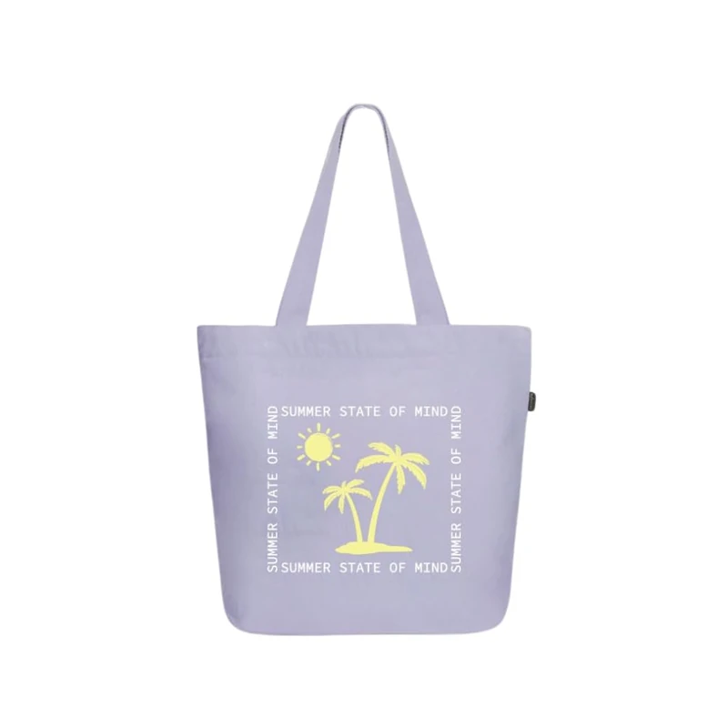 Ecoright Shoulder Bag, Canvas Shopper Bag, Casual Handbag, Large Shoulder Bag with Inner Pocket for School, Work Bag, Women's Bag, Sparrow Natural & Black, Utility(Pack of 5)