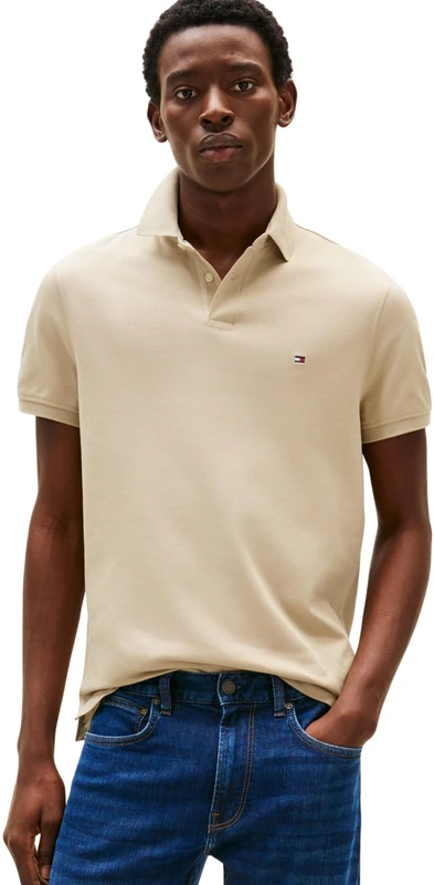 Tommy Hilfiger Men's 1985 Regular Polo Mw0Mw17770, Khaki, M