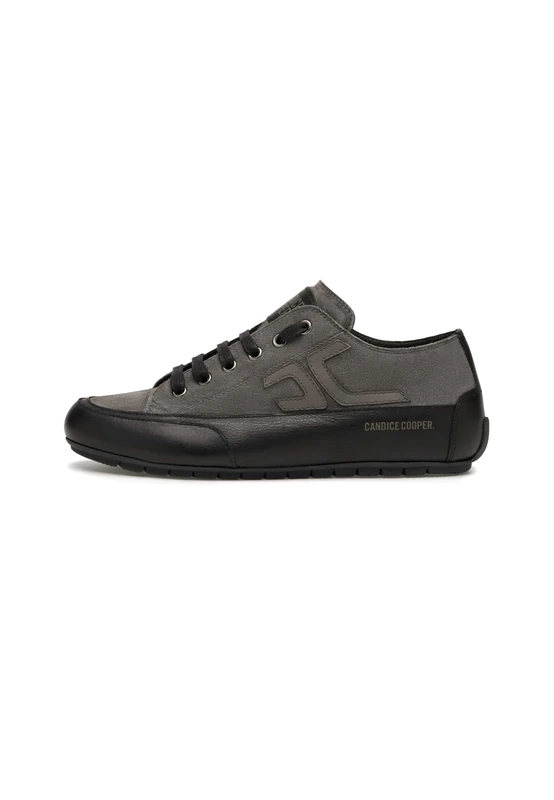 Candice Cooper Rock CC Tamponato Calf/Velvet Suede Black-Anthracite, Women's Lace-Up Shoes, EU 36 - UK 3, Black Anthracite, 4 UK