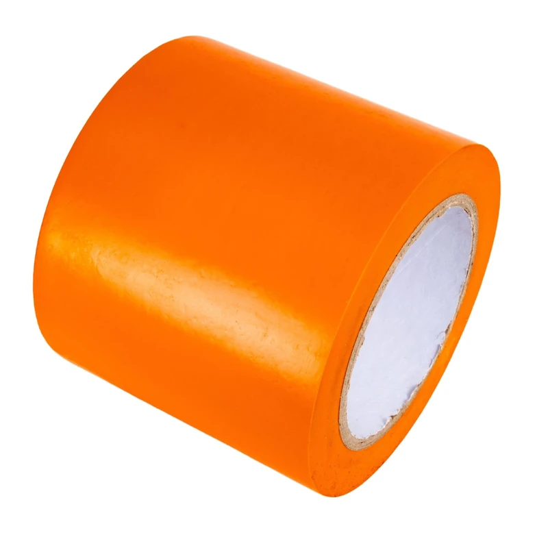 GTSE 100mm x 33m, Orange, Wide PVC Vinyl Floor Tape, 48 Rolls, Safety Marking Tape, 0.15mm Thick, Suitable for Dance Floors, Gyms, Warehouse, Sports Industry