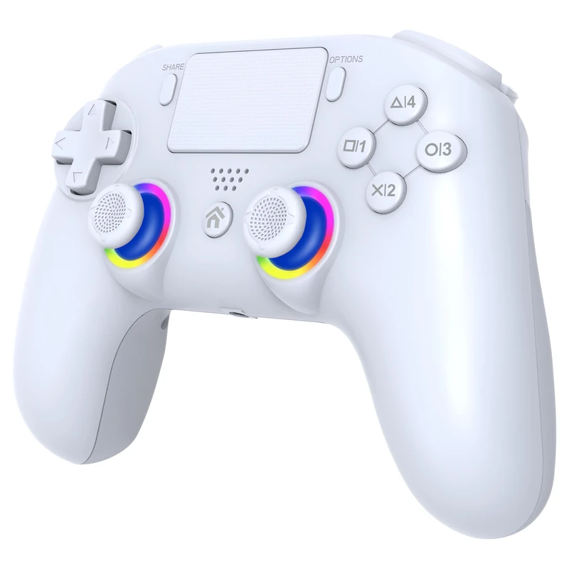 Subsonic - Wireless Controller for PS5 with Programmable Paddles and LEDs, Vibration and Touch Function - PS5 Controller White