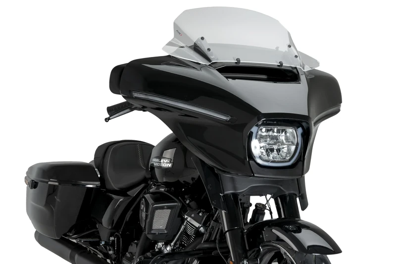 Puig 22110H High-Road Touring Windscreen - Aerodynamic Protection and Comfort on the Road, Smoked