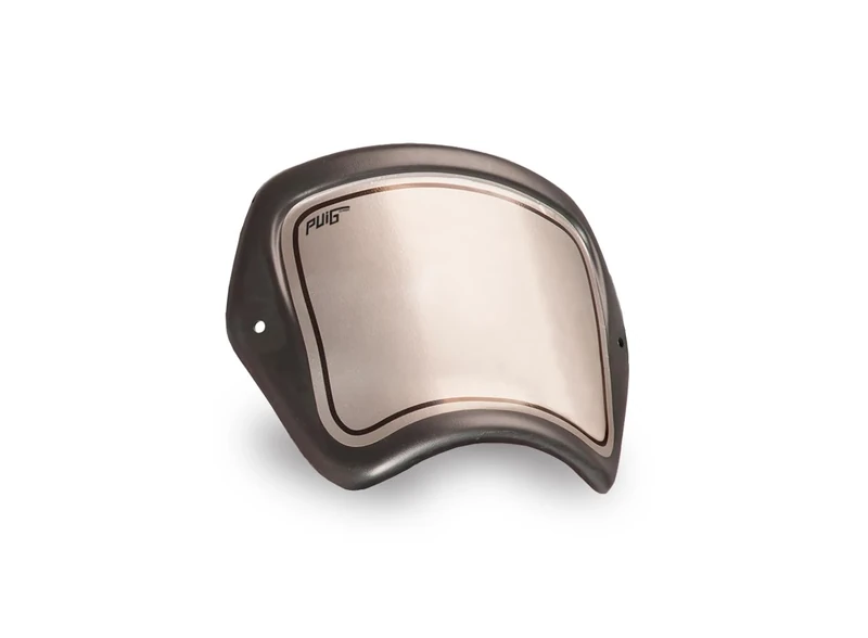 Puig 22138J Front Plate - Retro Style and Protection for Your Motorcycle, Matte Black