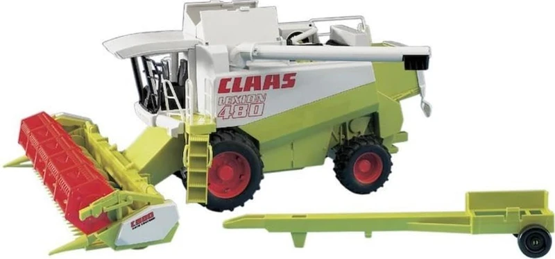 Bruder Claas Lexion 480 Combine Harvester – 1:16 Scale Farm Vehicle Toy with Rotating Thresher, Grain Tank & Realistic Details – Compatible with Bruder Tractors & bWorld Accessories – Ages 4+